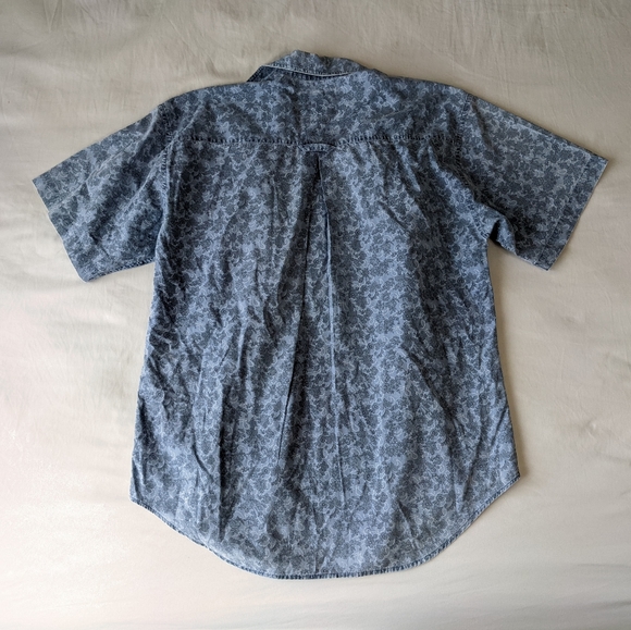 Woolrich Short Sleeve Button Down Shirt Floral Print Women's Size Medium - Picture 2 of 6